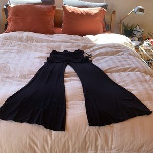 Queen of Hearts flowing pants. Purchased at a Nia studio.